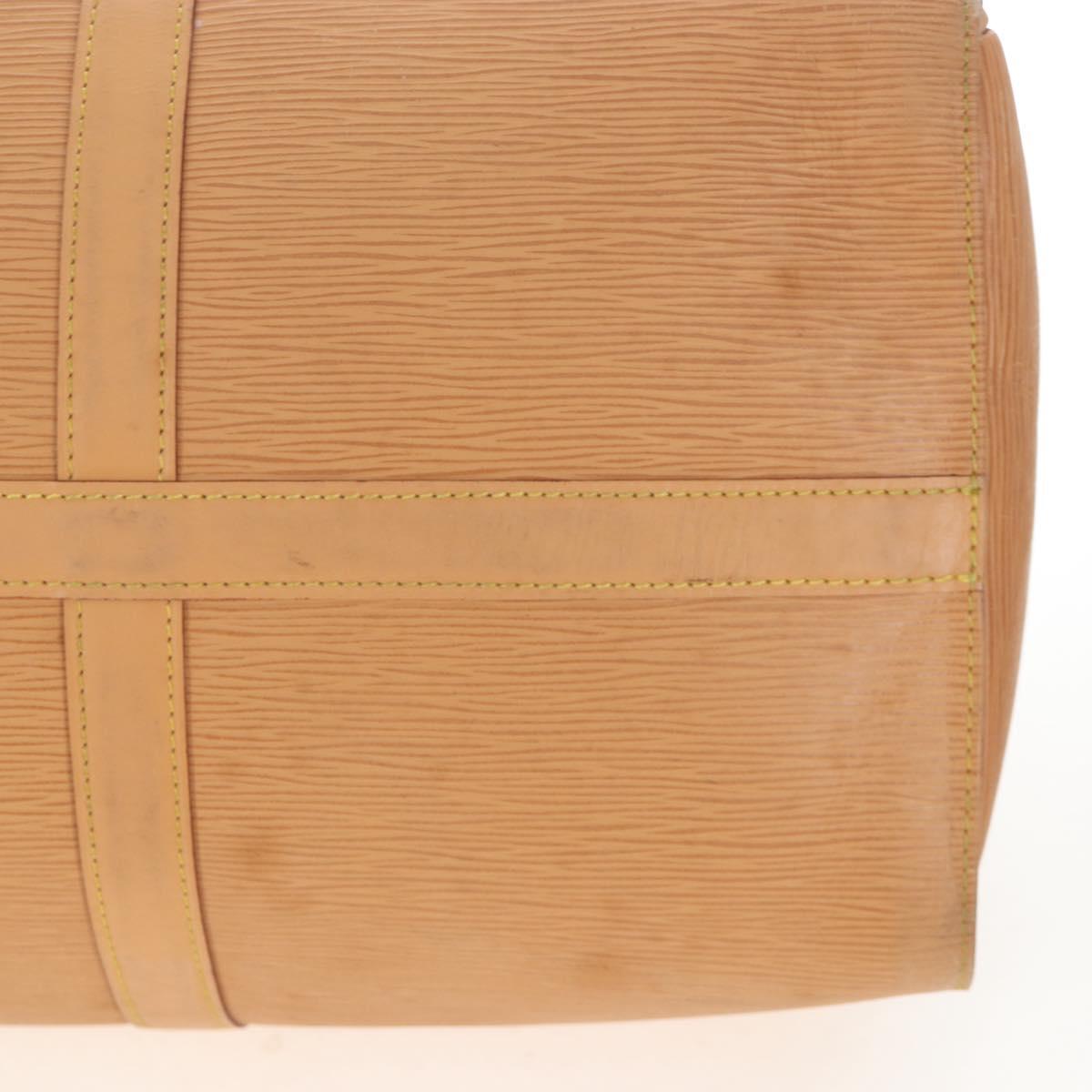 LOUIS VUITTON Epi Keepall 45 Bag Brown Zipangu Gold M42978 LV Auth 207437V