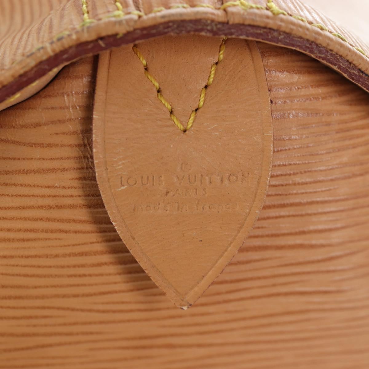 LOUIS VUITTON Epi Keepall 45 Bag Brown Zipangu Gold M42978 LV Auth 207437V