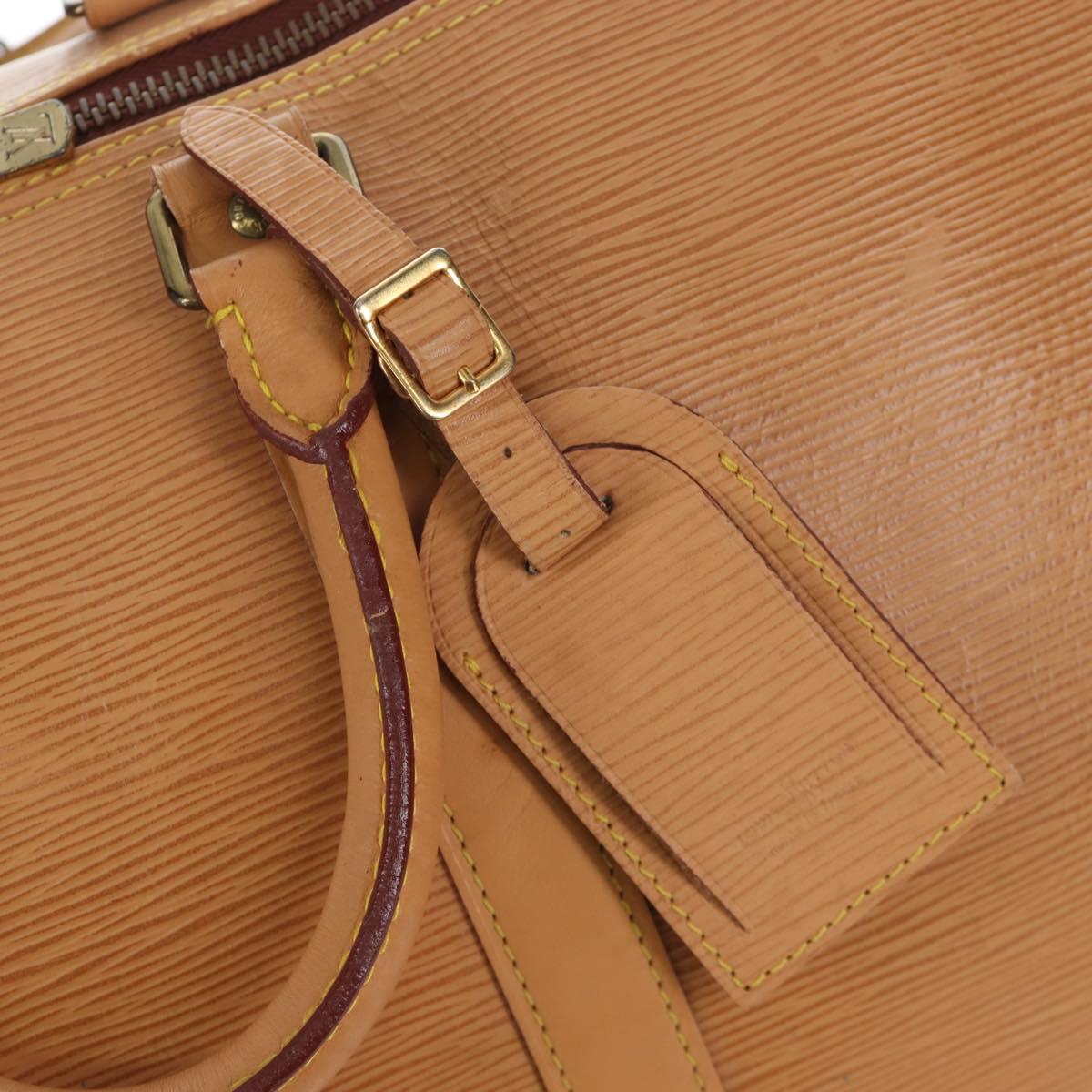 LOUIS VUITTON Epi Keepall 45 Bag Brown Zipangu Gold M42978 LV Auth 207437V