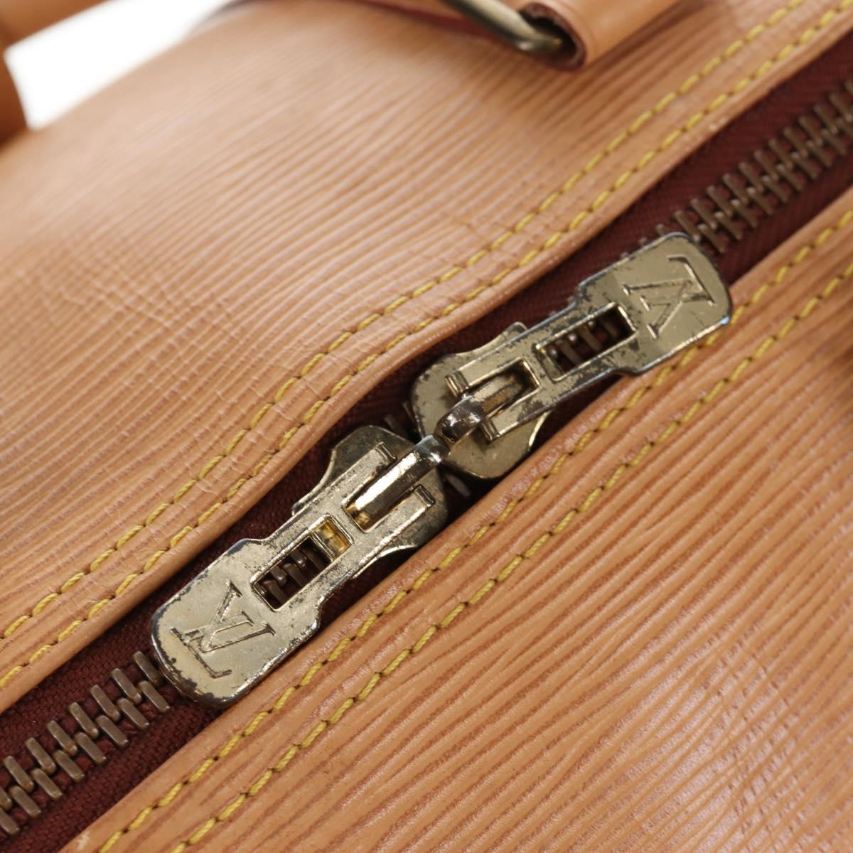 LOUIS VUITTON Epi Keepall 45 Bag Brown Zipangu Gold M42978 LV Auth 207437V