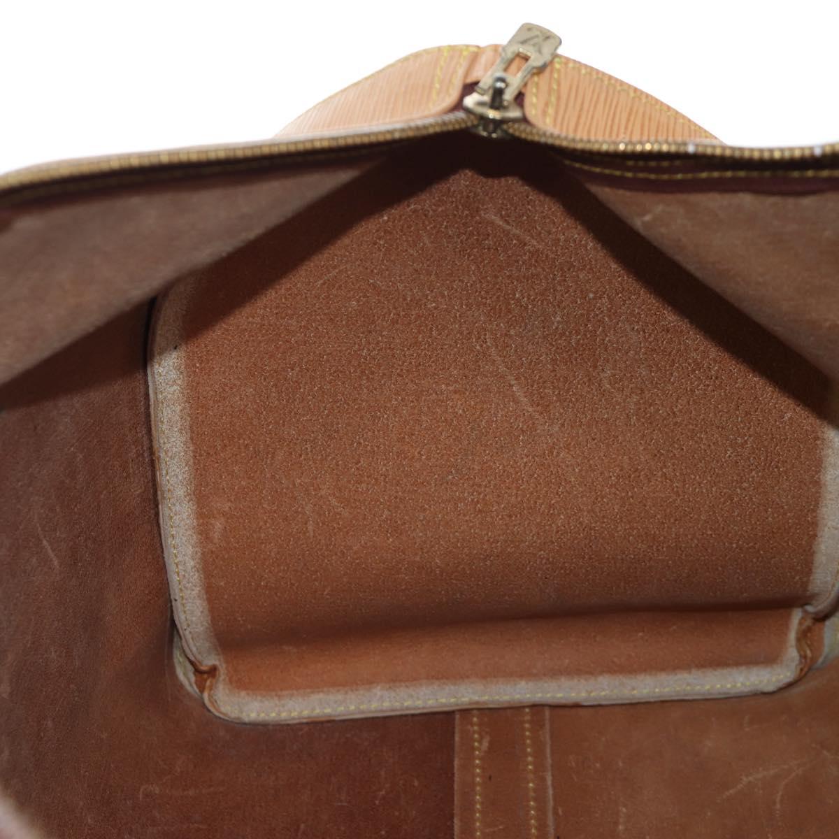 LOUIS VUITTON Epi Keepall 45 Bag Brown Zipangu Gold M42978 LV Auth 207437V