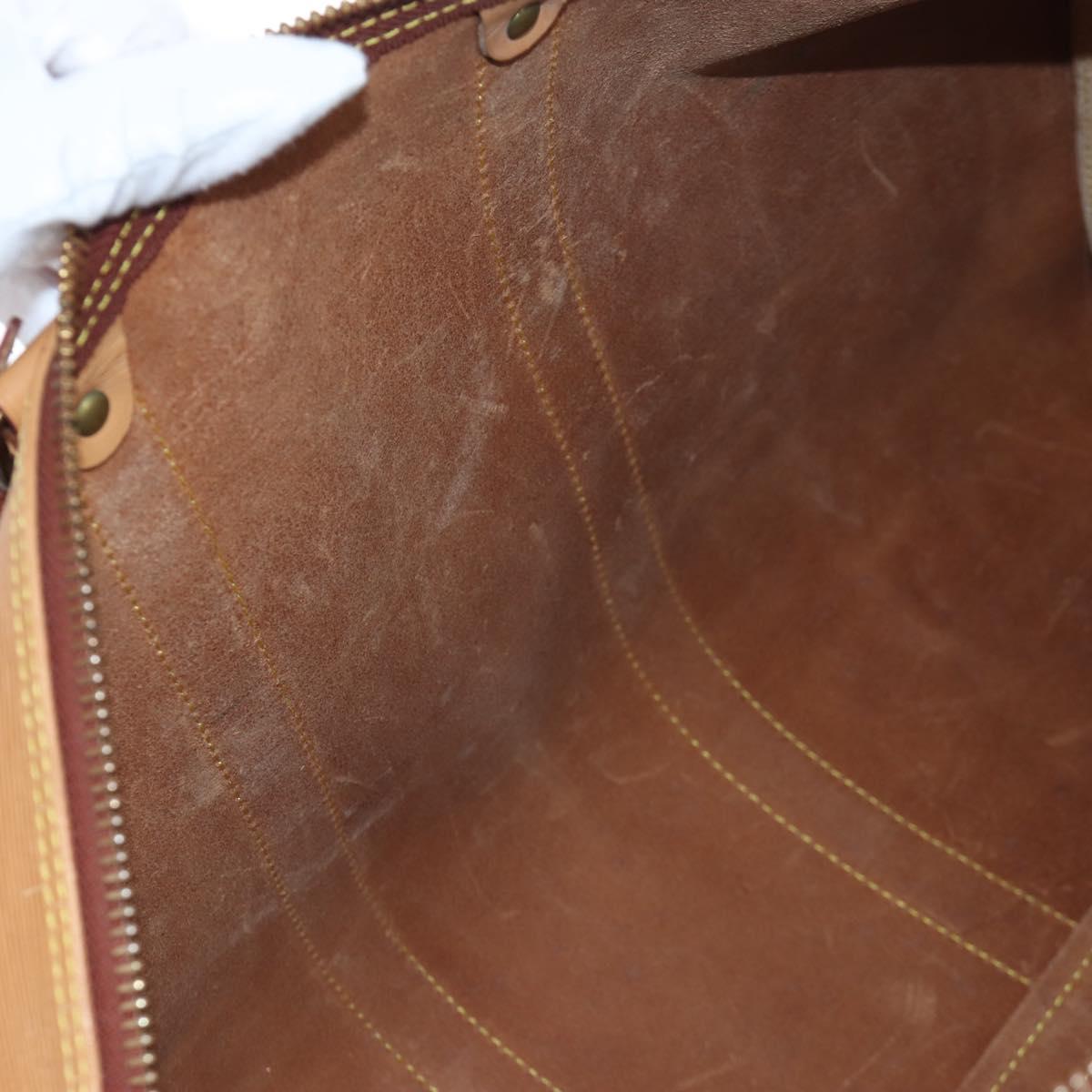 LOUIS VUITTON Epi Keepall 45 Bag Brown Zipangu Gold M42978 LV Auth 207437V