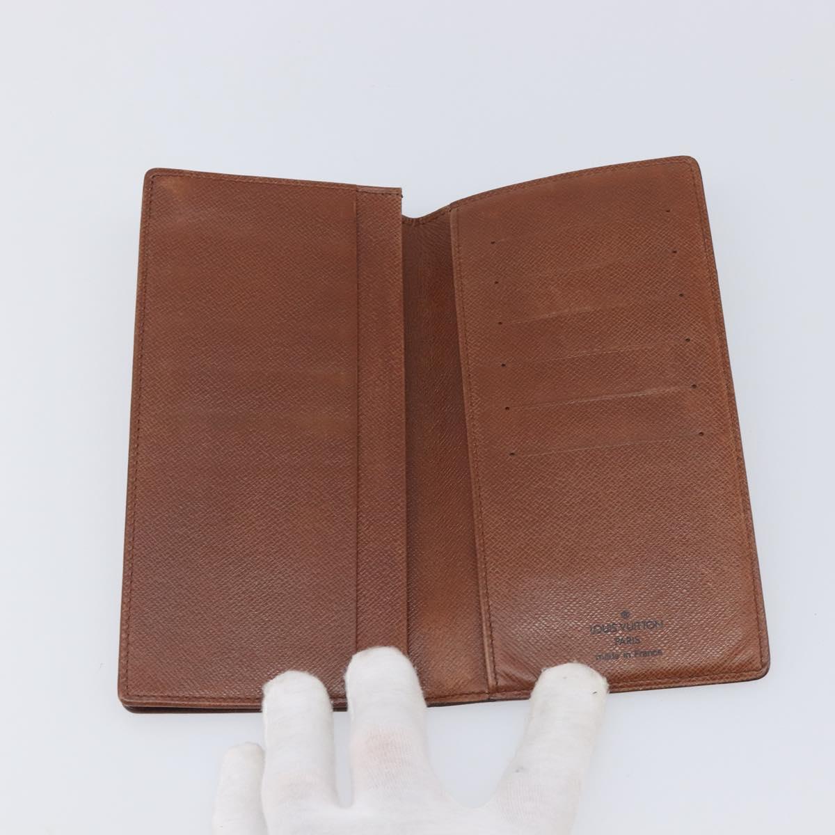 LOUIS VUITTON Monogram Porte Valeurs Cartes Credit Wallet M61823 LV Auth 207440