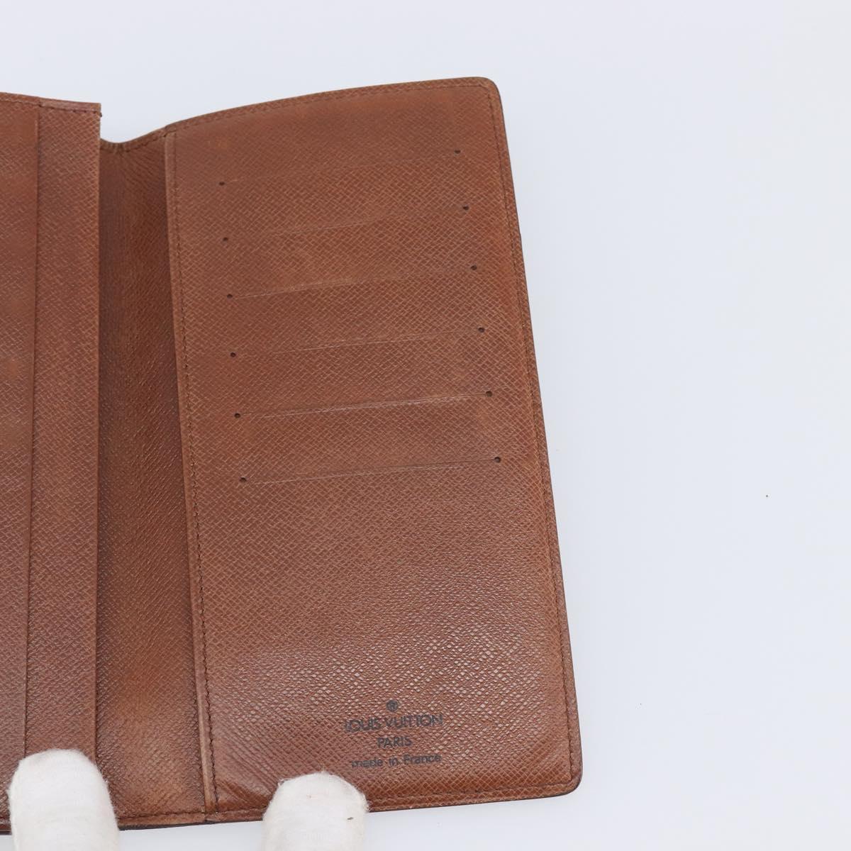 LOUIS VUITTON Monogram Porte Valeurs Cartes Credit Wallet M61823 LV Auth 207440