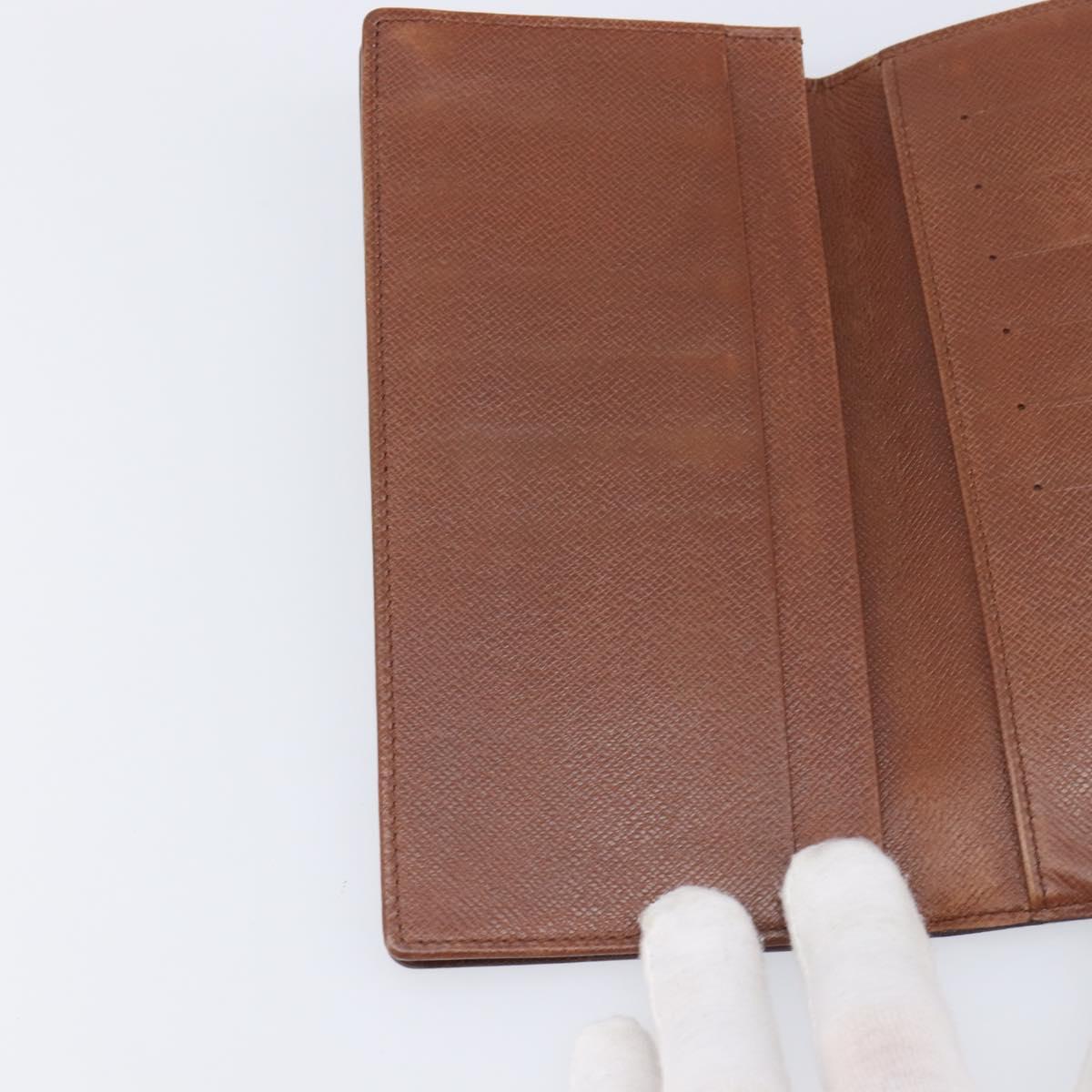 LOUIS VUITTON Monogram Porte Valeurs Cartes Credit Wallet M61823 LV Auth 207440