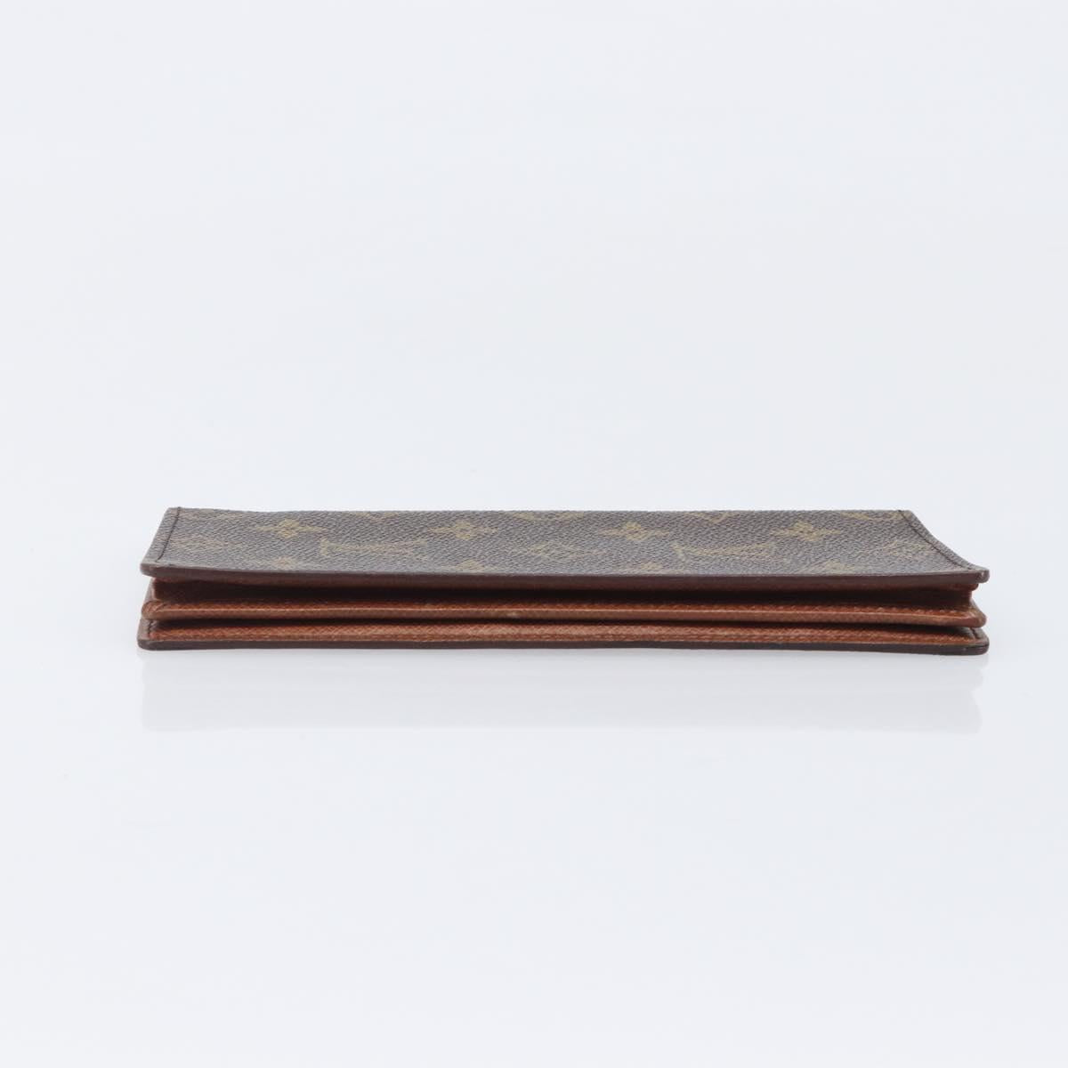 LOUIS VUITTON Monogram Porte Valeurs Cartes Credit Wallet M61823 LV Auth 207440