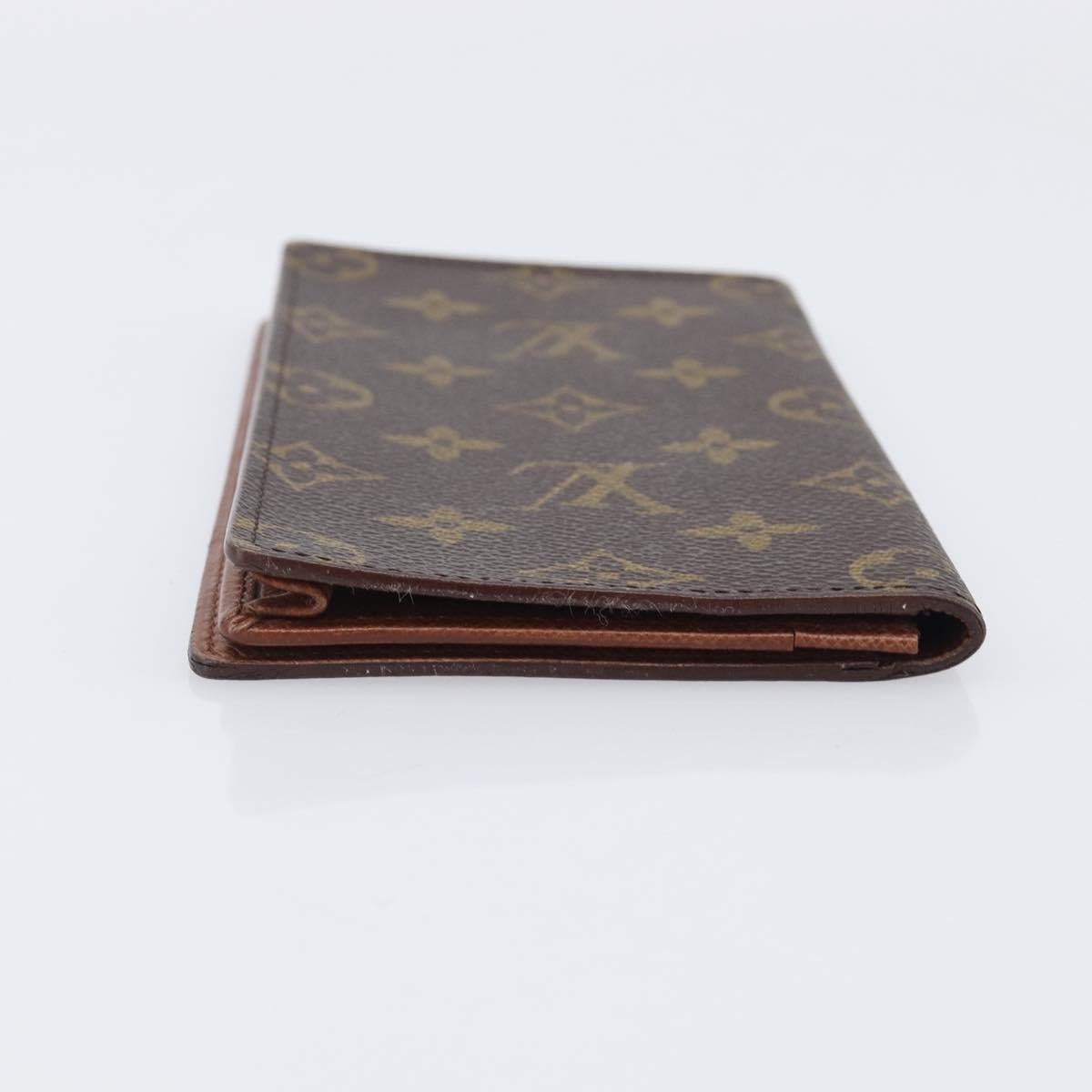 LOUIS VUITTON Monogram Porte Valeurs Cartes Credit Wallet M61823 LV Auth 207440
