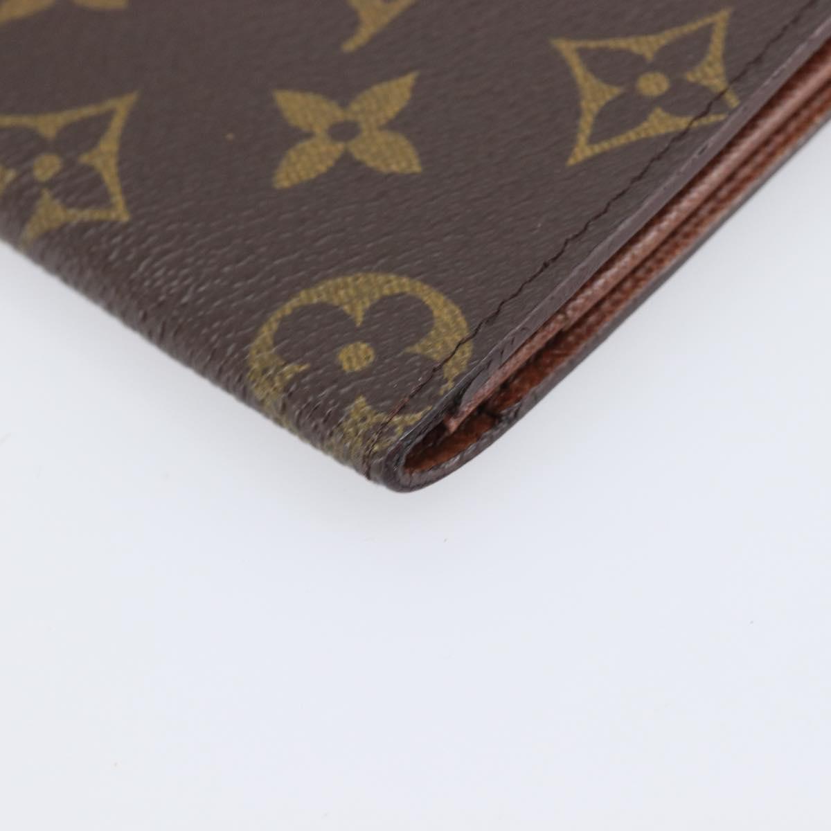 LOUIS VUITTON Monogram Porte Valeurs Cartes Credit Wallet M61823 LV Auth 207440