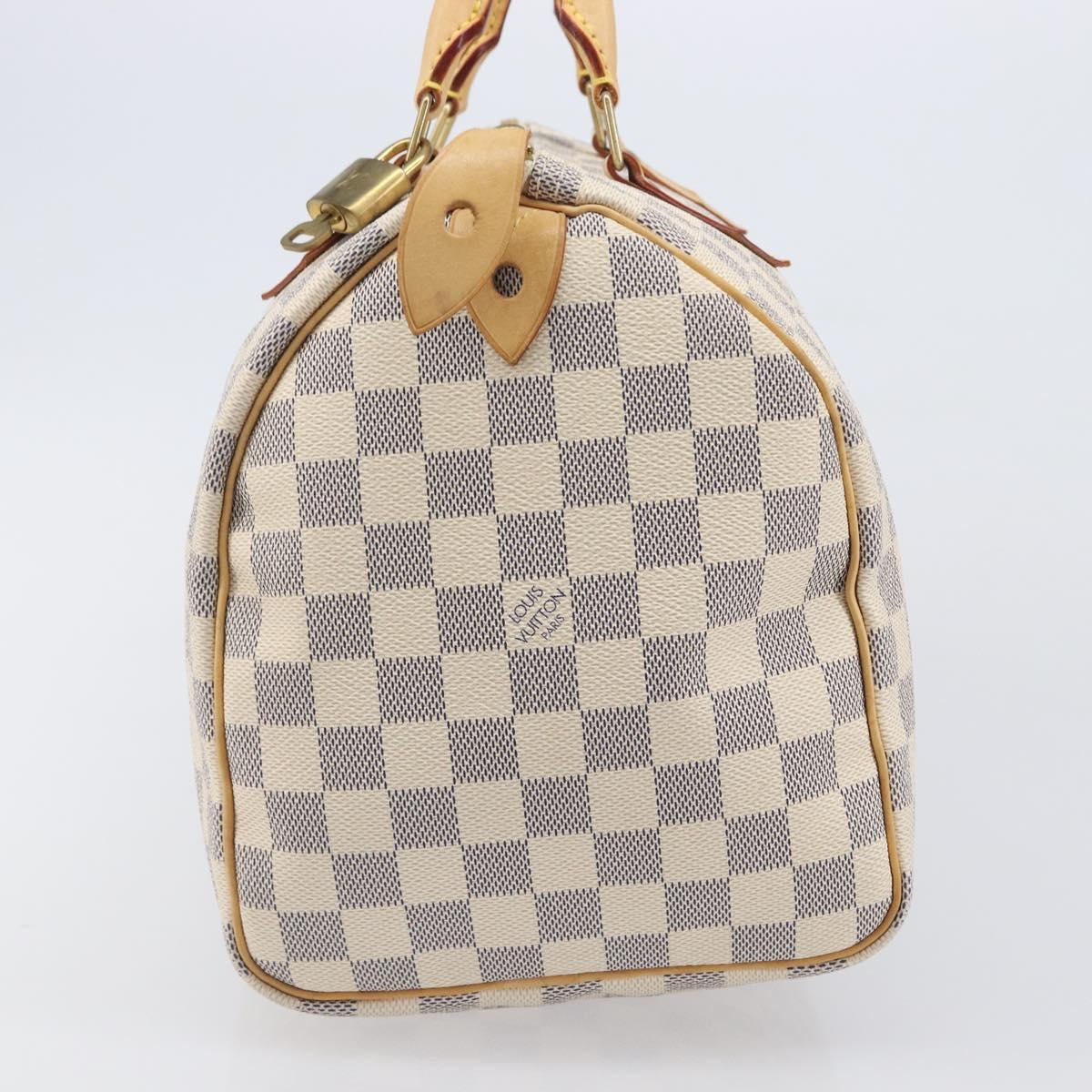 LOUIS VUITTON Damier Azur Speedy 30 Hand Bag N41533 LV Auth 207452V