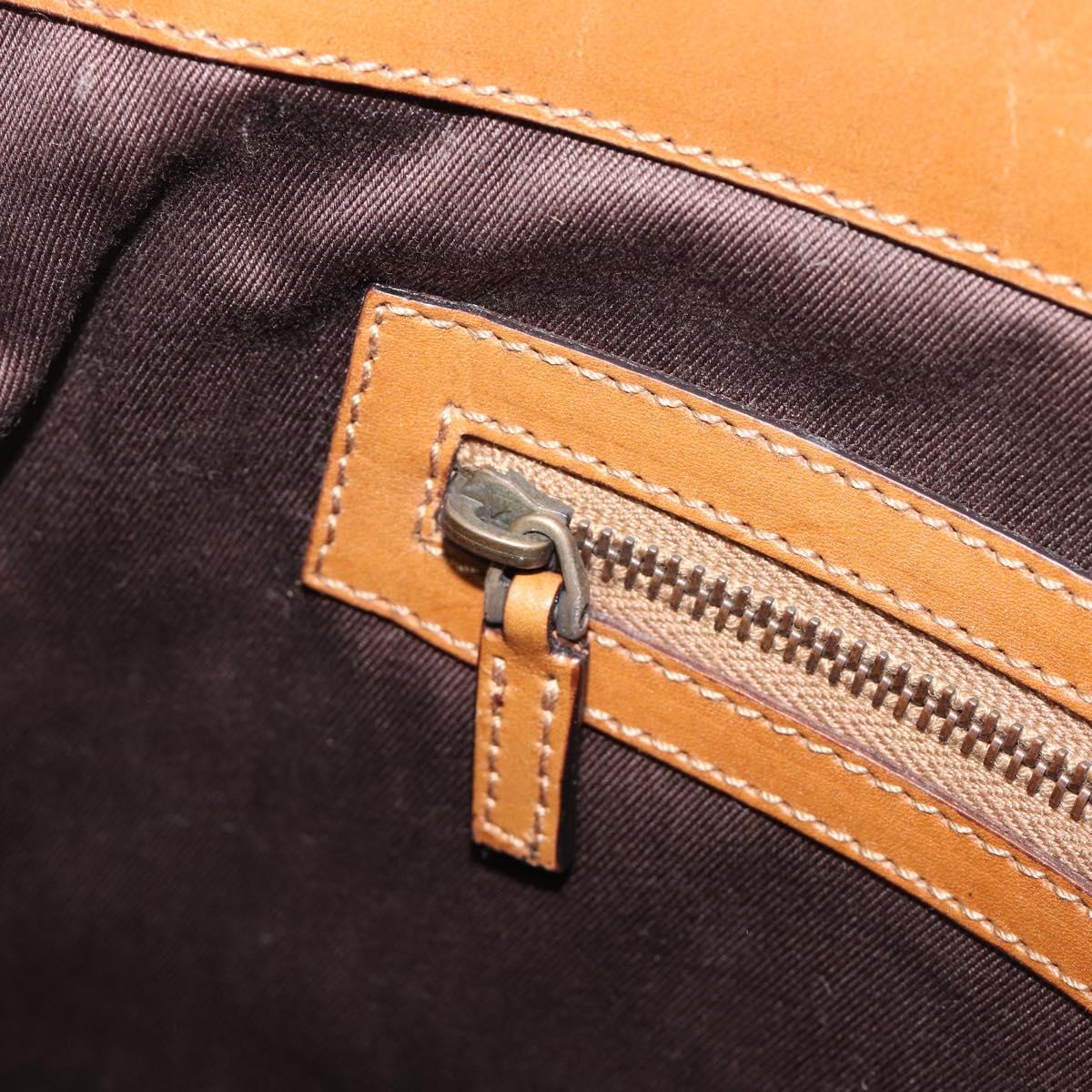 GUCCI GG Canvas Shoulder Bag Brown Gold 109097 Auth 207462