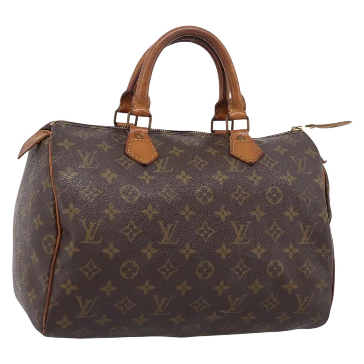 LOUIS VUITTON Monogram Speedy 30 Hand Bag M41526 LV Auth 207472