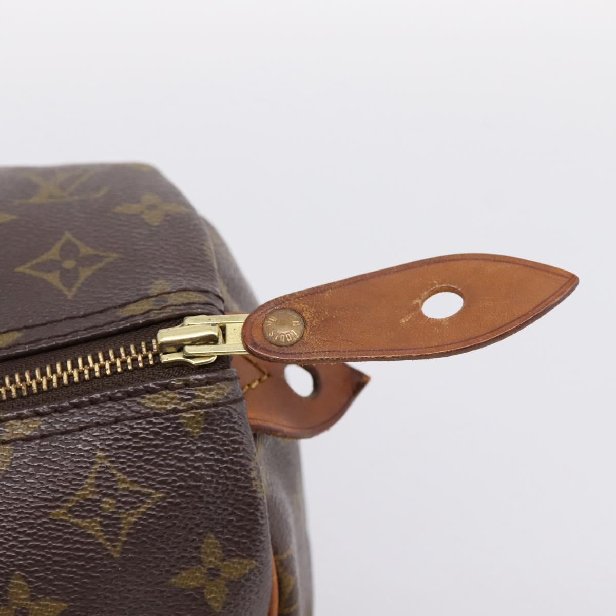 LOUIS VUITTON Monogram Speedy 30 Hand Bag M41526 LV Auth 207472