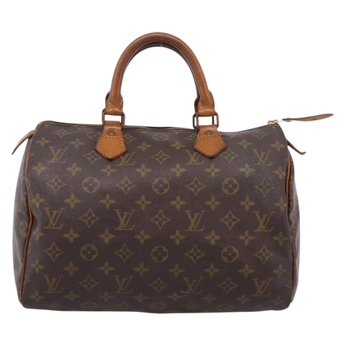 LOUIS VUITTON Monogram Speedy 30 Hand Bag M41526 LV Auth 207472