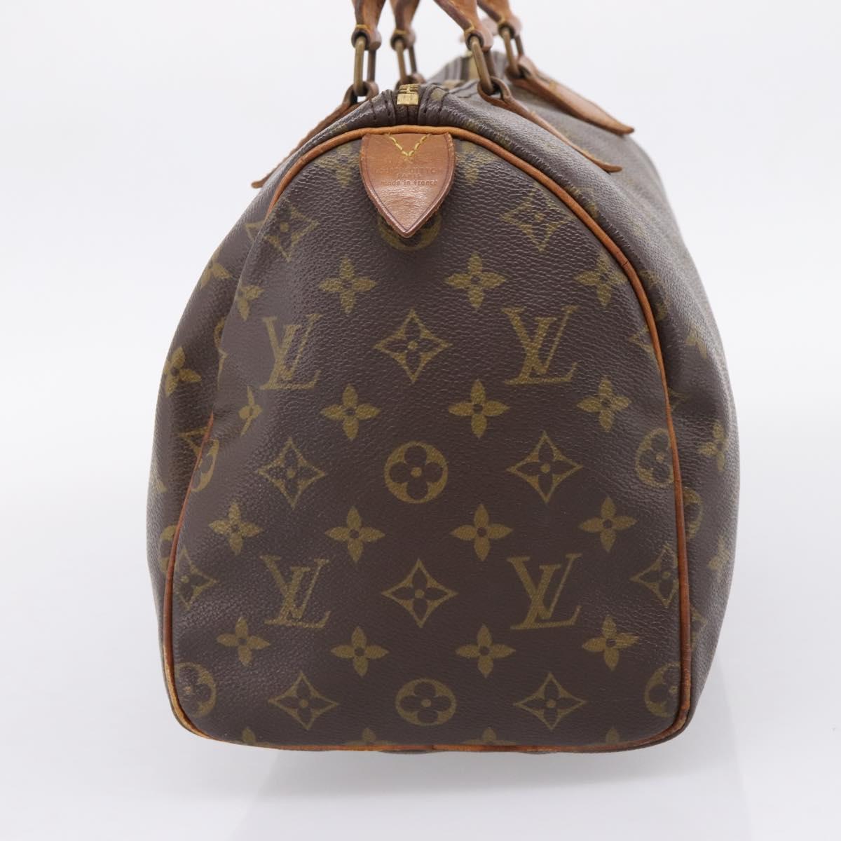 LOUIS VUITTON Monogram Speedy 30 Hand Bag M41526 LV Auth 207472