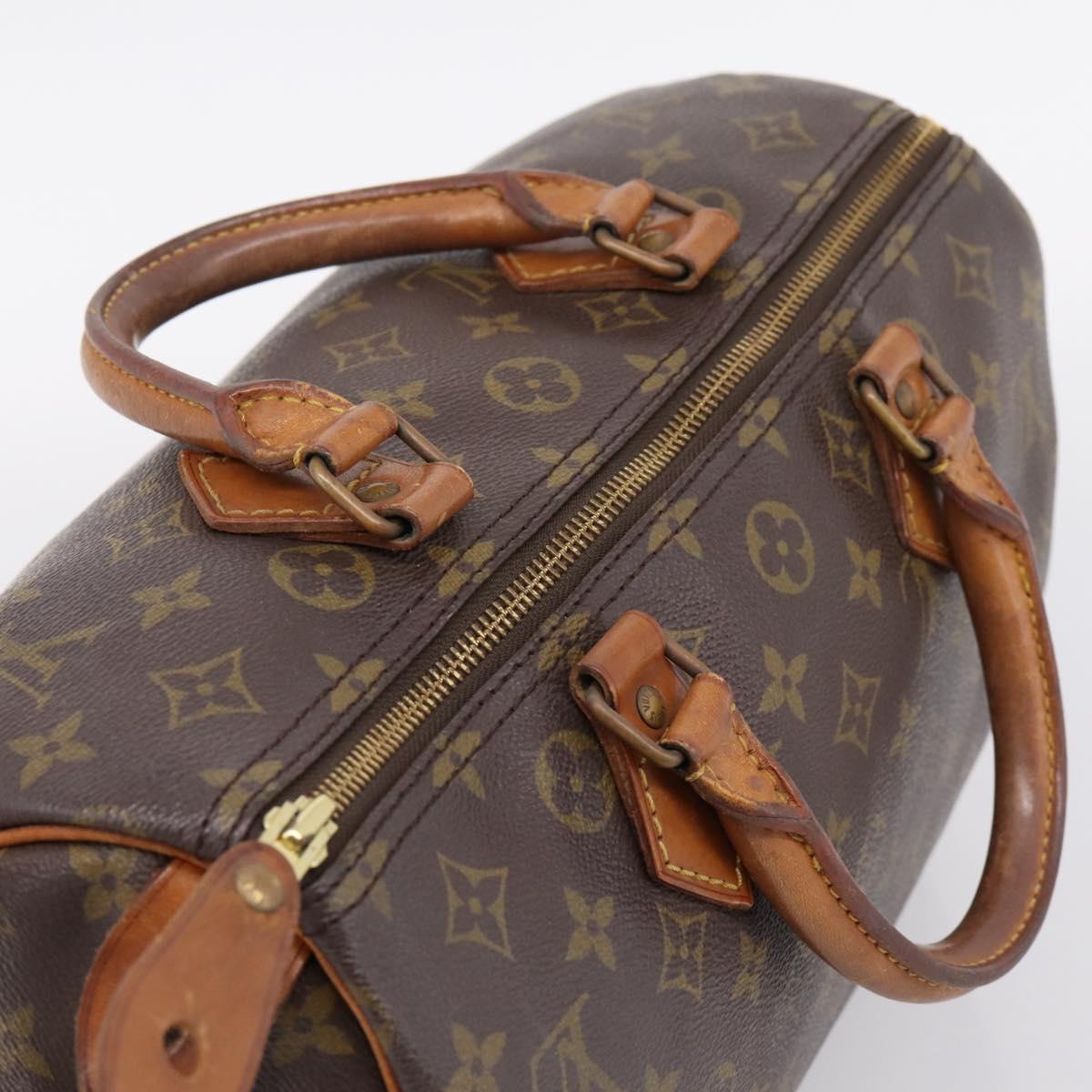 LOUIS VUITTON Monogram Speedy 30 Hand Bag M41526 LV Auth 207472