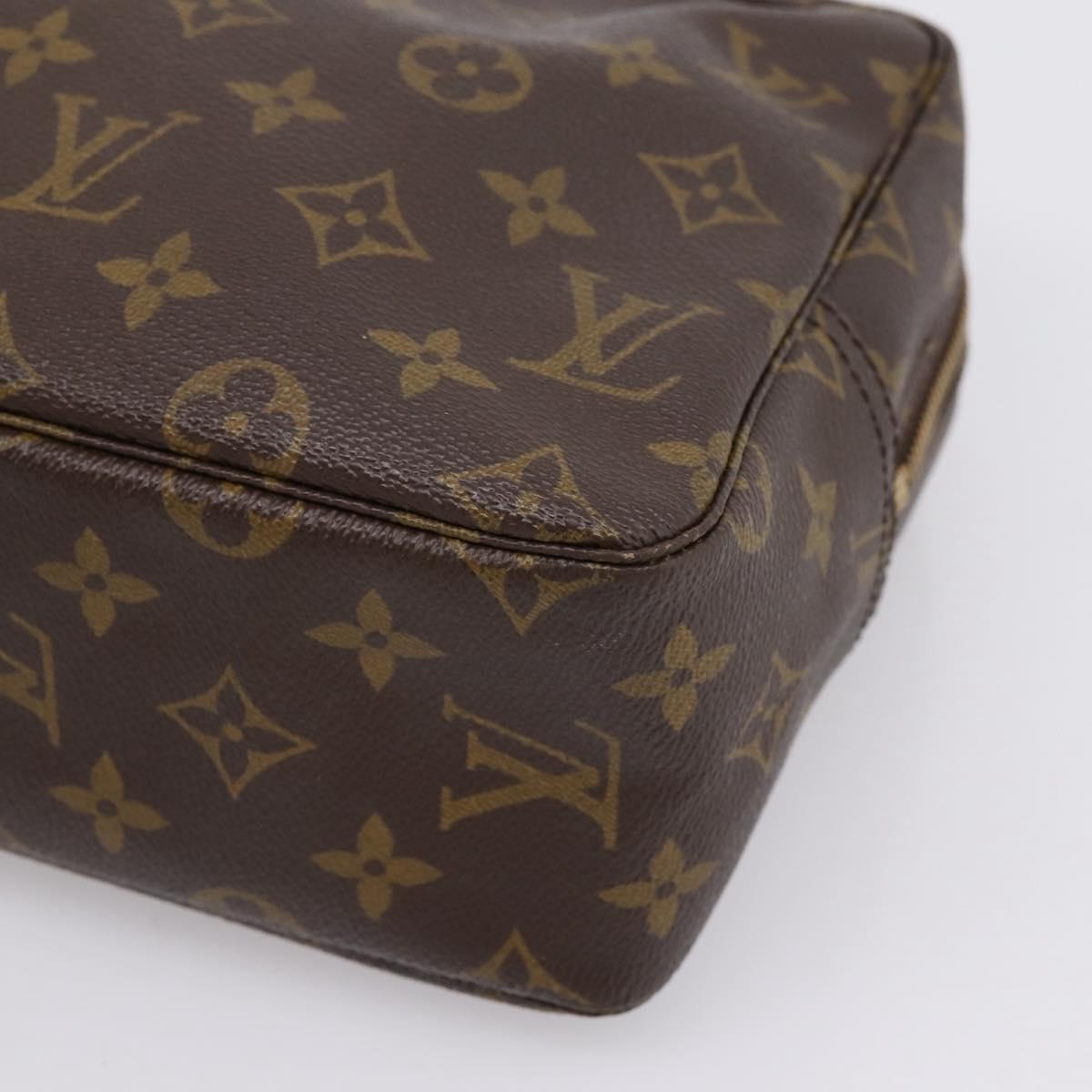 LOUIS VUITTON Monogram Trousse Toilette 28 Clutch Bag M47522 LV Auth 207474A