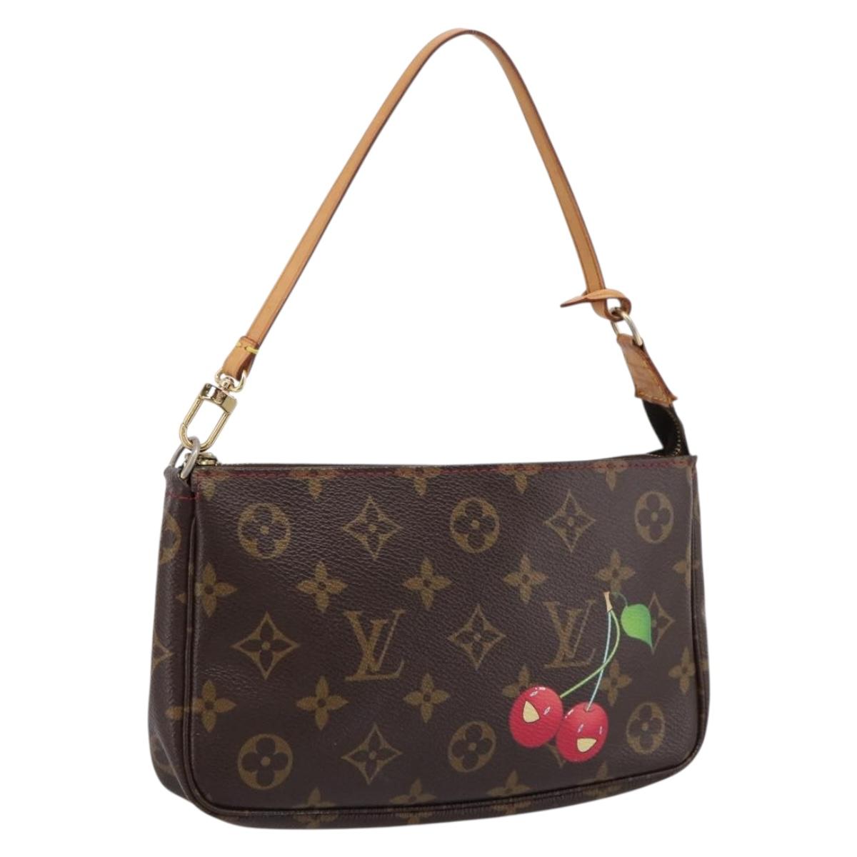 LOUIS VUITTON Monogram Cherry Pochette Accessoires Pouch M95008 Auth 207476SAV