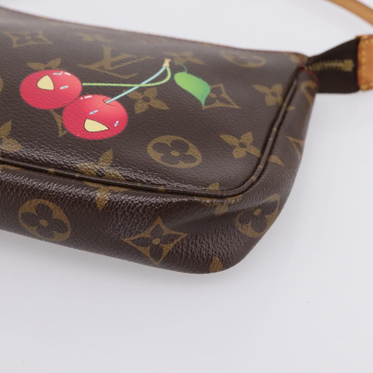 LOUIS VUITTON Monogram Cherry Pochette Accessoires Pouch M95008 Auth 207476SAV