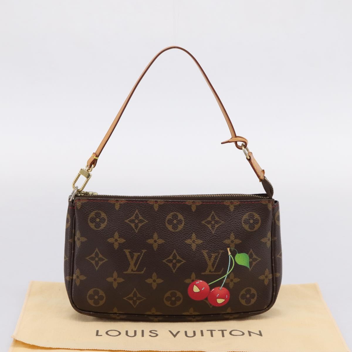 LOUIS VUITTON Monogram Cherry Pochette Accessoires Pouch M95008 Auth 207476SAV