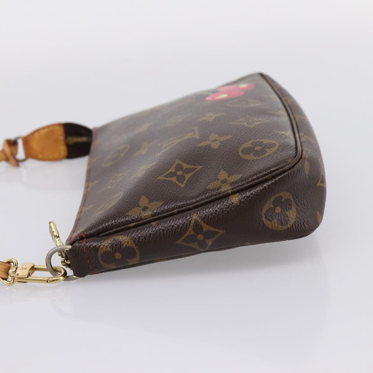 LOUIS VUITTON Monogram Cherry Pochette Accessoires Pouch M95008 Auth 207476SAV