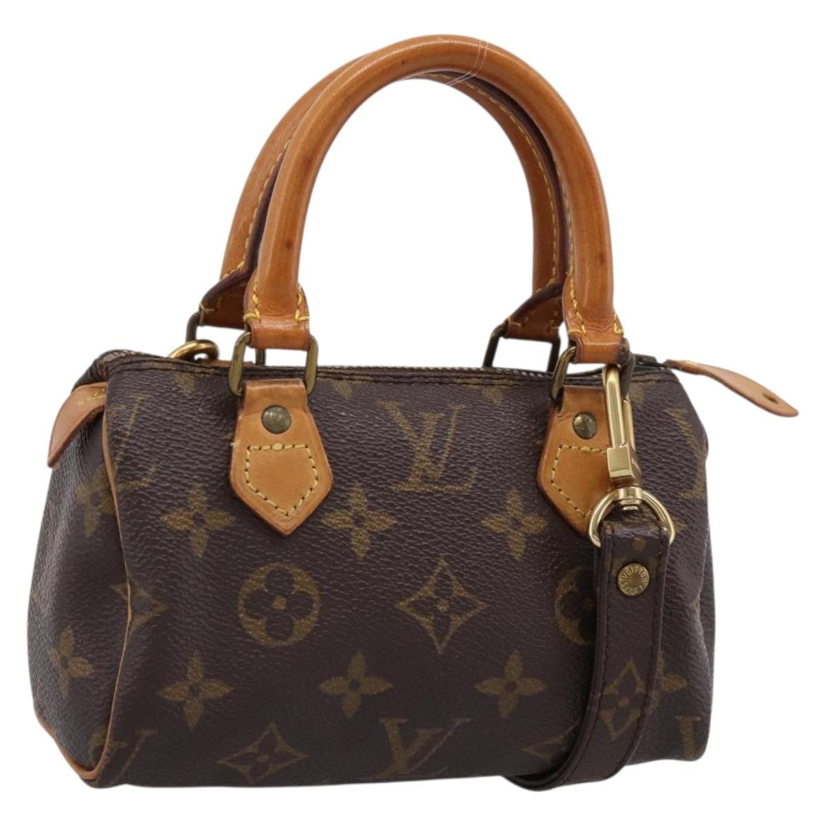 LOUIS VUITTON Monogram Mini Speedy Hand Bag M41534 LV Auth 207477V