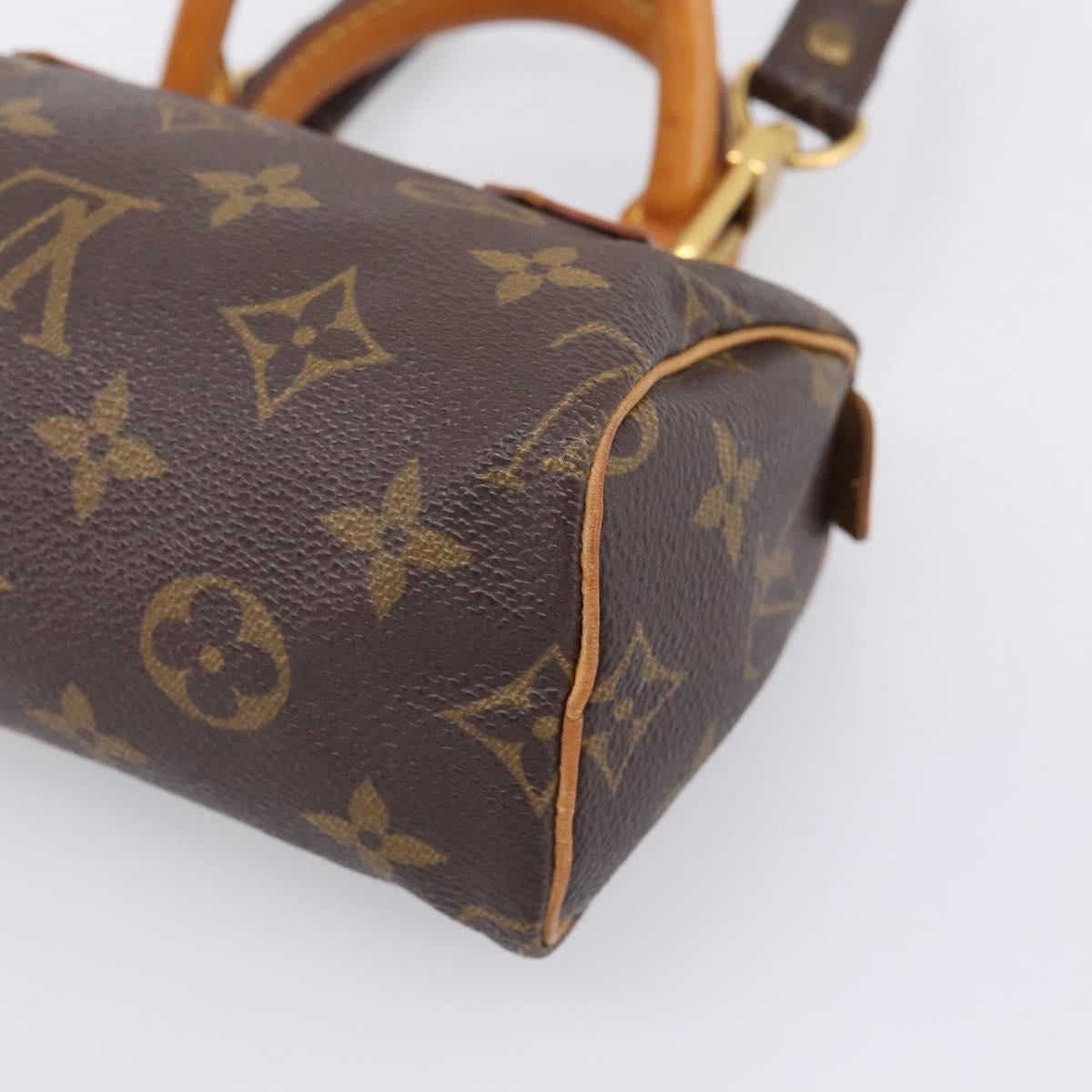 LOUIS VUITTON Monogram Mini Speedy Hand Bag M41534 LV Auth 207477V