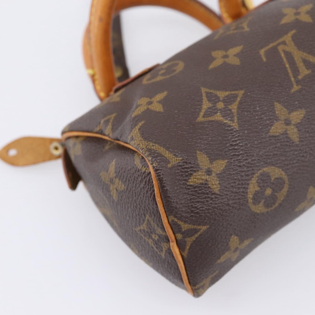 LOUIS VUITTON Monogram Mini Speedy Hand Bag M41534 LV Auth 207477V