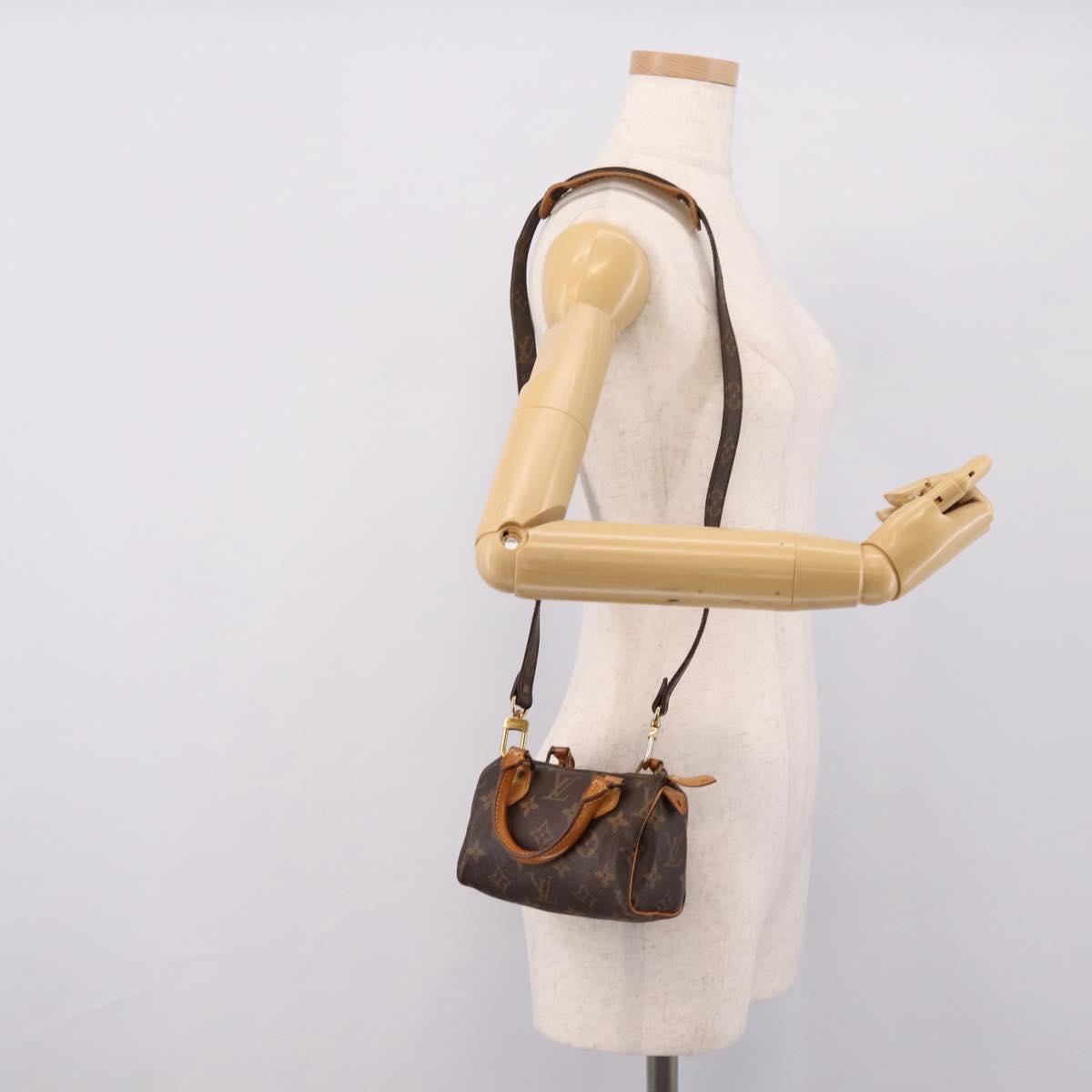 LOUIS VUITTON Monogram Mini Speedy Hand Bag M41534 LV Auth 207477V