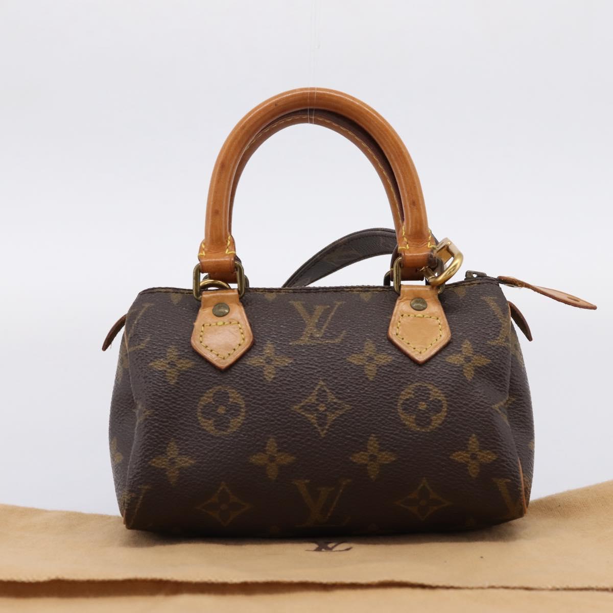 LOUIS VUITTON Monogram Mini Speedy Hand Bag M41534 LV Auth 207477V