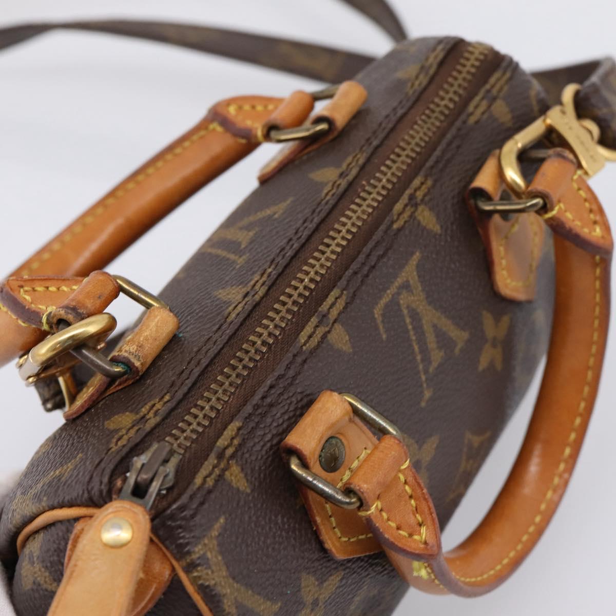 LOUIS VUITTON Monogram Mini Speedy Hand Bag M41534 LV Auth 207477V