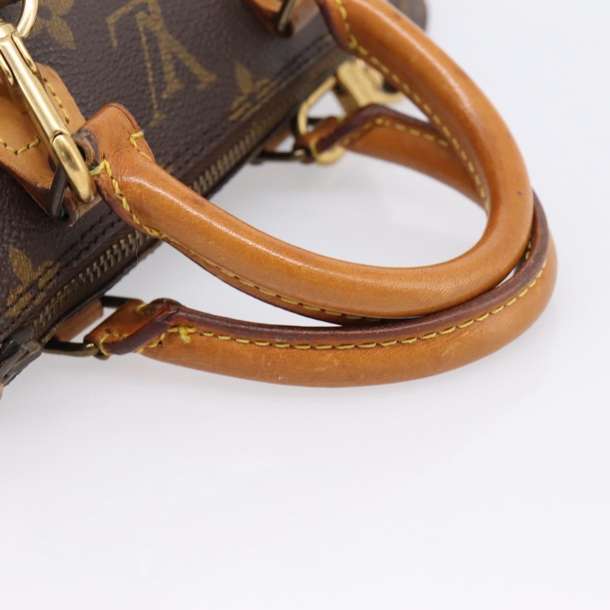 LOUIS VUITTON Monogram Mini Speedy Hand Bag M41534 LV Auth 207477V