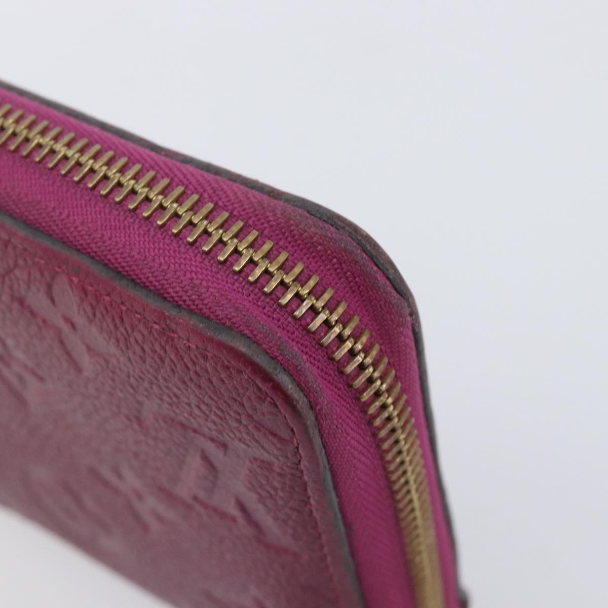 LOUIS VUITTON Monogram Empreinte Zippy Wallet Long Wallet amethyst M60569 LV Auth 207481A