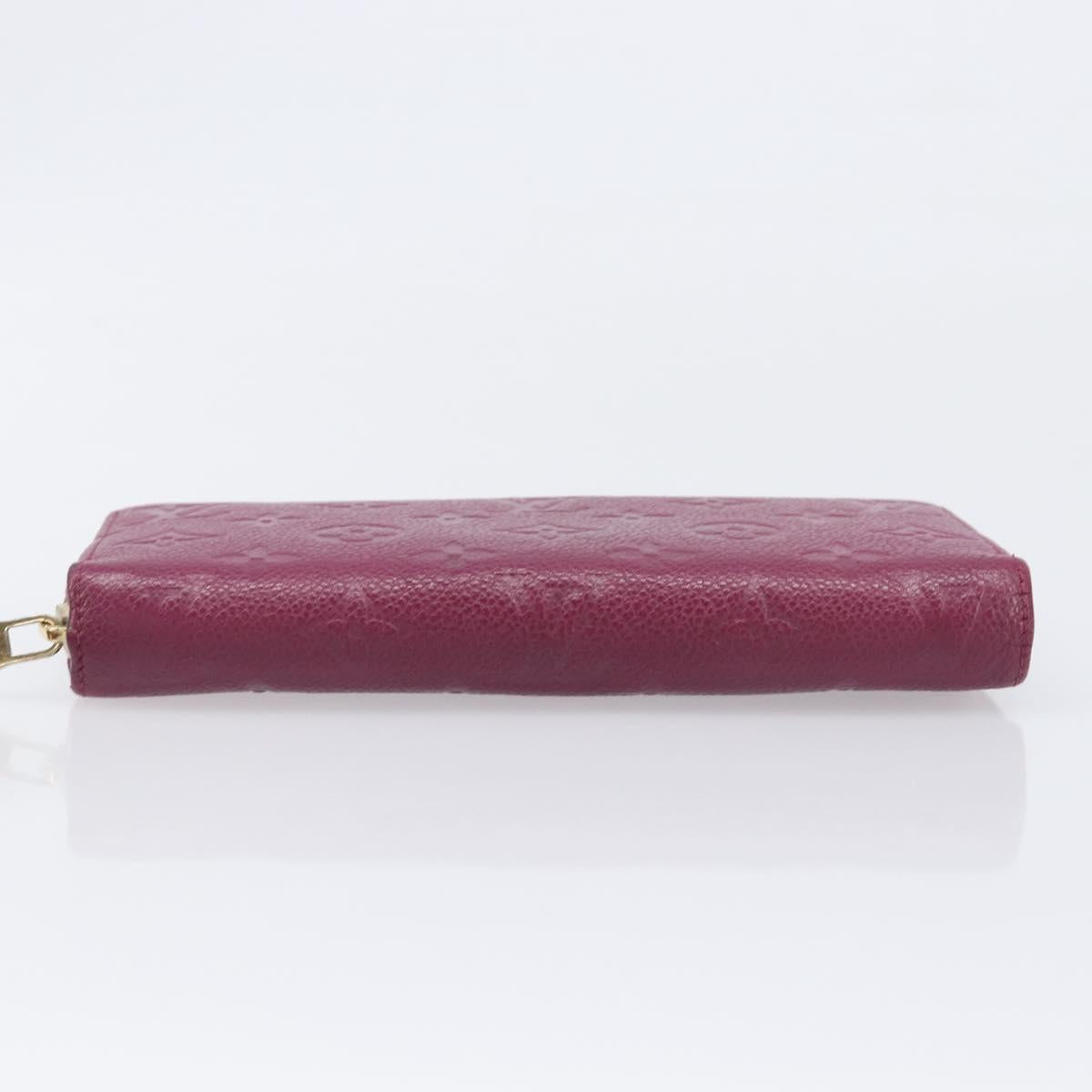 LOUIS VUITTON Monogram Empreinte Zippy Wallet Long Wallet amethyst M60569 LV Auth 207481A