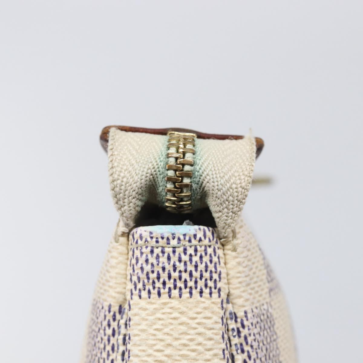 LOUIS VUITTON Damier Azur Mini Pochette Accessoires Pouch N63005 LV Auth 207484