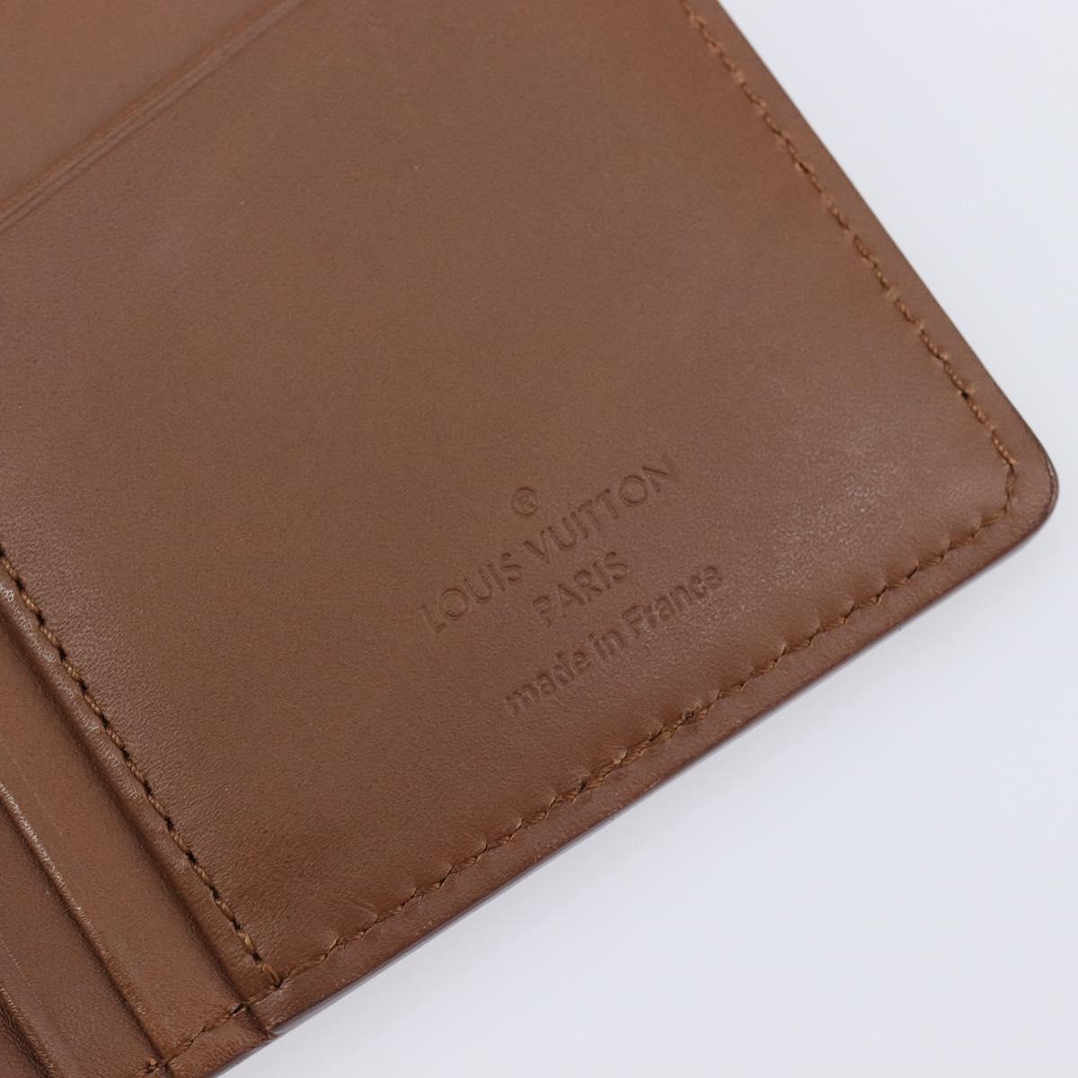 LOUIS VUITTON Portefeuille Braza Long Wallet Calf Skin Brown M61693 Auth 207485V