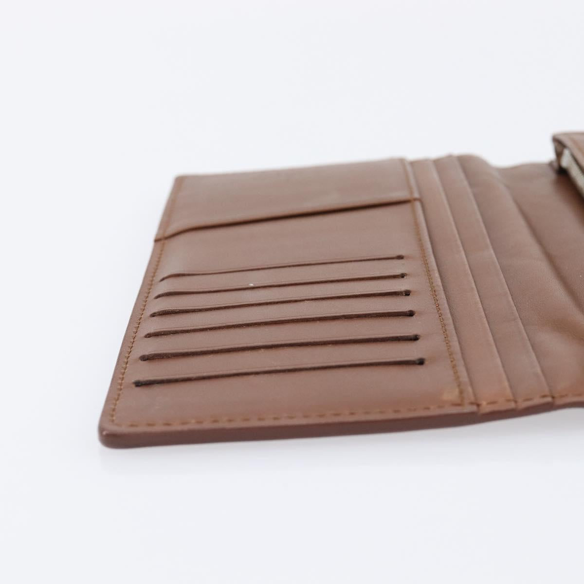 LOUIS VUITTON Portefeuille Braza Long Wallet Calf Skin Brown M61693 Auth 207485V
