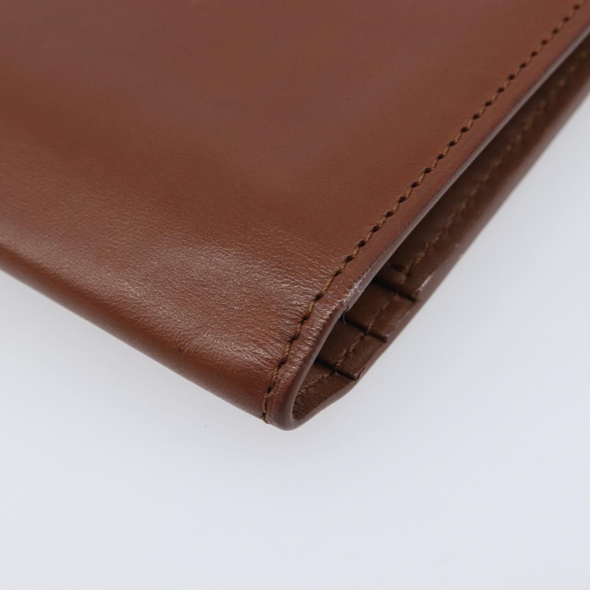 LOUIS VUITTON Portefeuille Braza Long Wallet Calf Skin Brown M61693 Auth 207485V