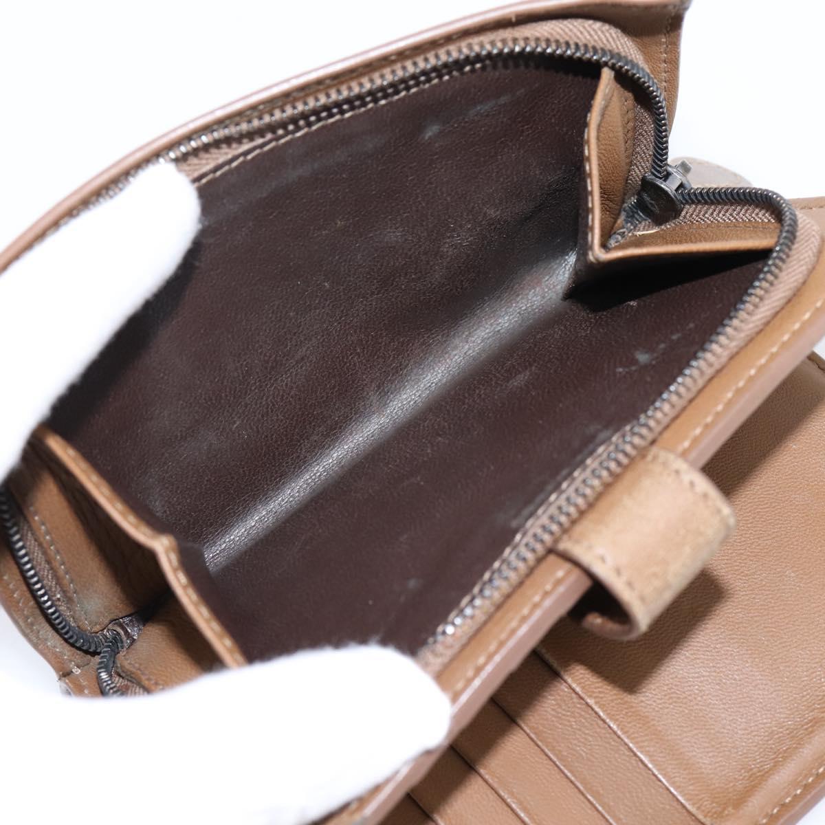 Bottega Veneta INTRECCIATO Long Wallet Leather Brown Auth 207497