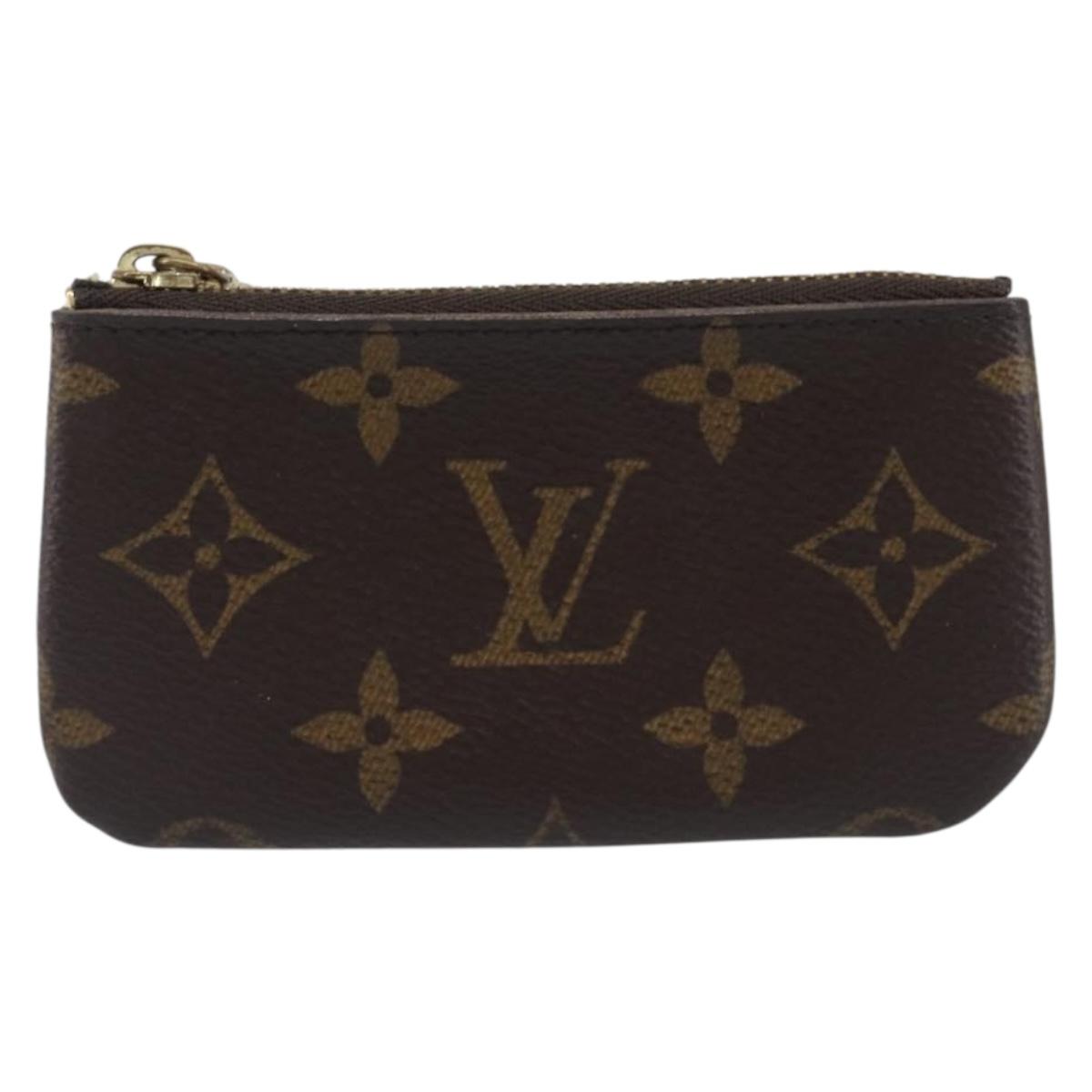LOUIS VUITTON Monogram Pochette Cles Coin Purse M60033 LV Auth 207499