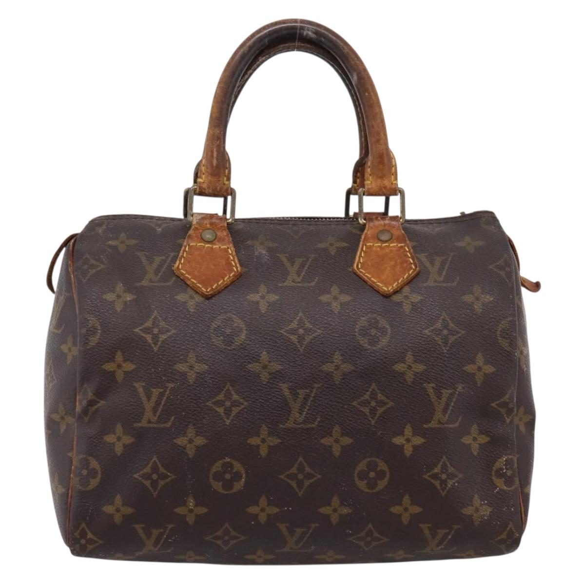 LOUIS VUITTON Monogram Speedy 25 Hand Bag M41528 LV Auth 207519