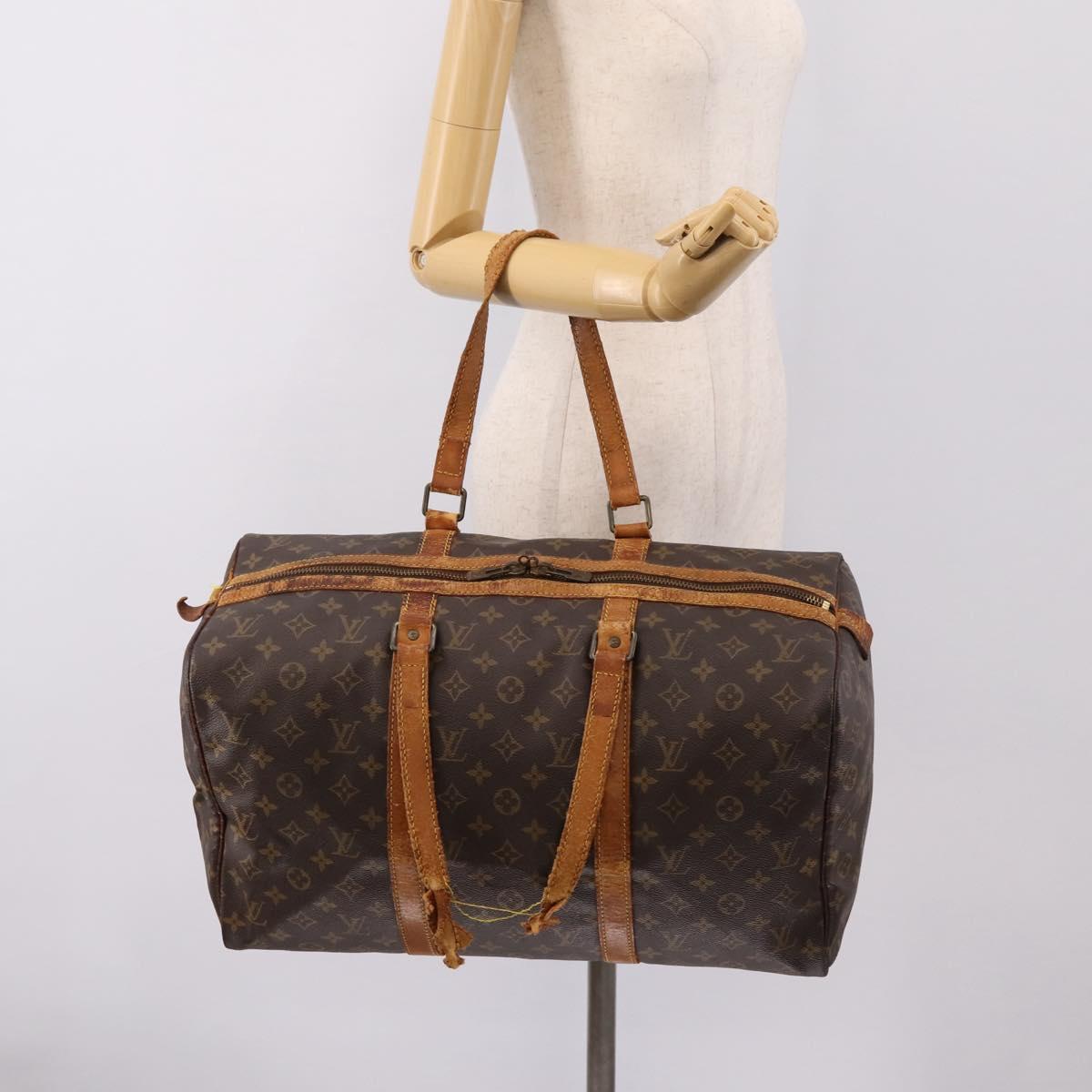 LOUIS VUITTON Monogram Sac Souple 45 Boston Bag M41624 LV Auth 207522