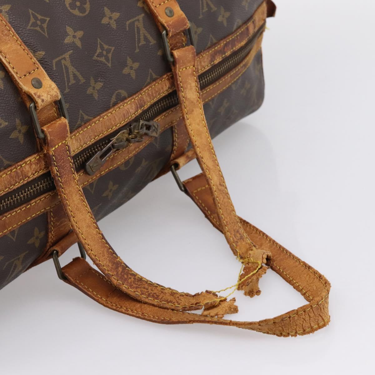 LOUIS VUITTON Monogram Sac Souple 45 Boston Bag M41624 LV Auth 207522