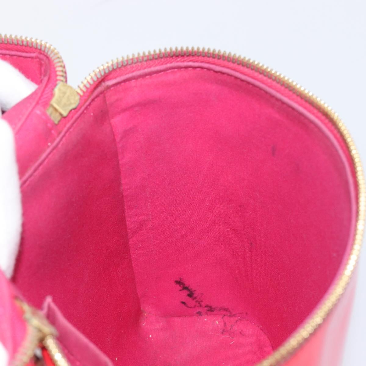LOUIS VUITTON Vernis Sullivan Vertical Bag Fuchsia Pink M91259 LV Auth 207529