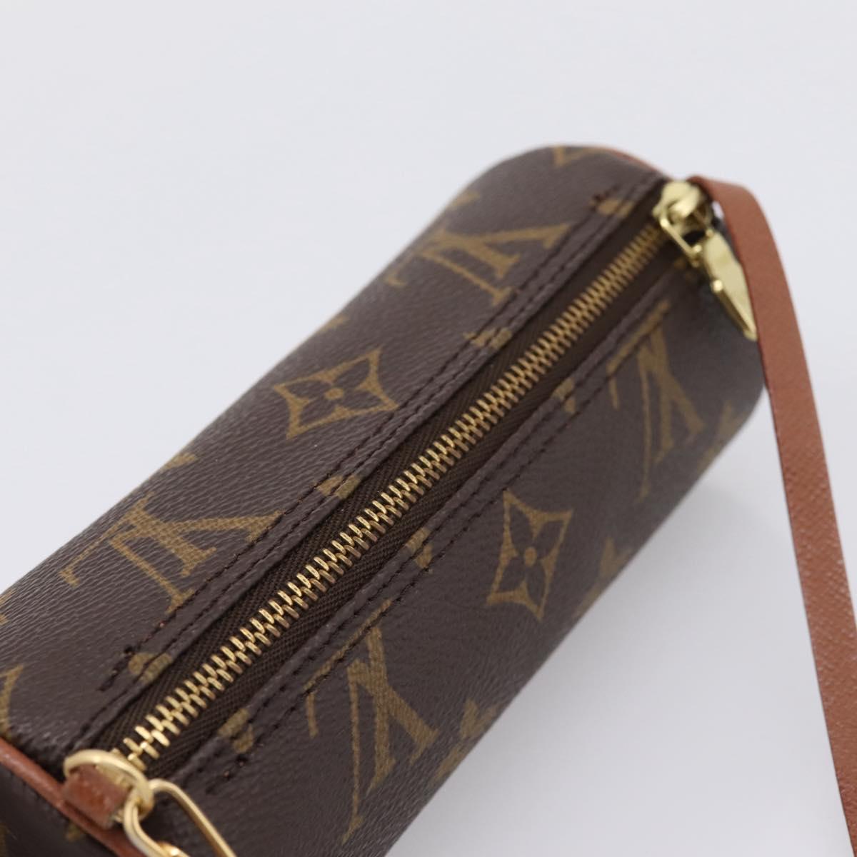 LOUIS VUITTON Monogram Papillon Pouch LV Auth 207531