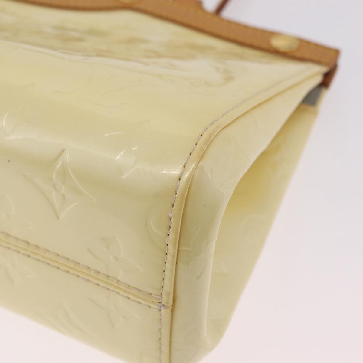 LOUIS VUITTON Monogram Vernis Roxbury Drive Hand Bag Perle M91374 Auth 207535A