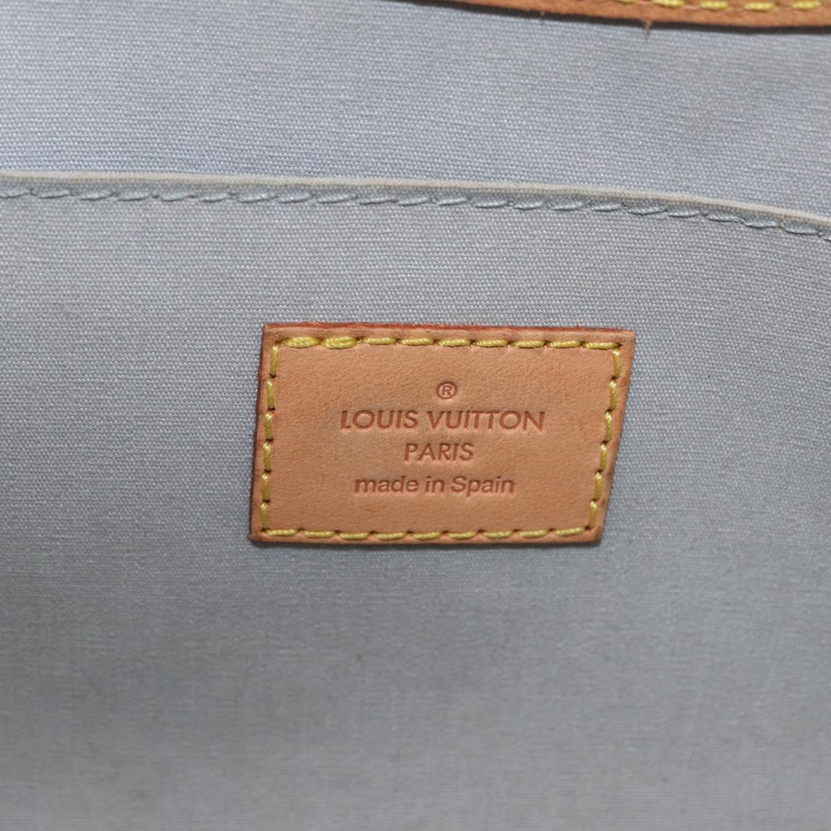 LOUIS VUITTON Monogram Vernis Roxbury Drive Hand Bag Perle M91374 Auth 207535A