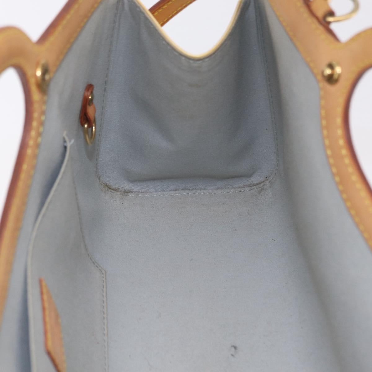 LOUIS VUITTON Monogram Vernis Roxbury Drive Hand Bag Perle M91374 Auth 207535A