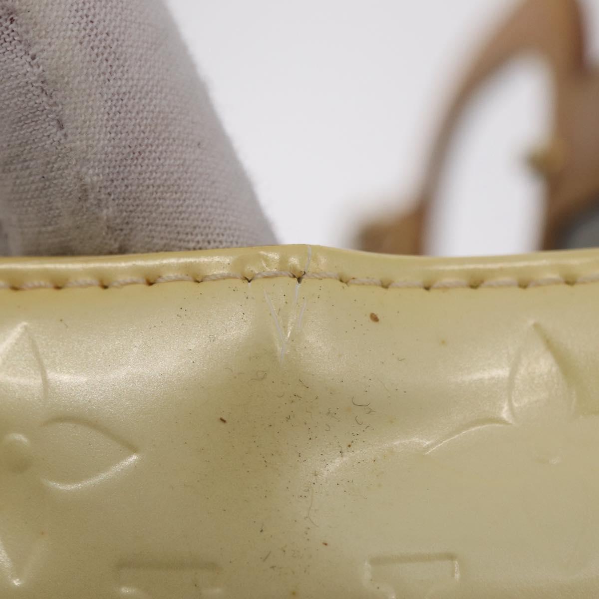 LOUIS VUITTON Monogram Vernis Roxbury Drive Hand Bag Perle M91374 Auth 207535A
