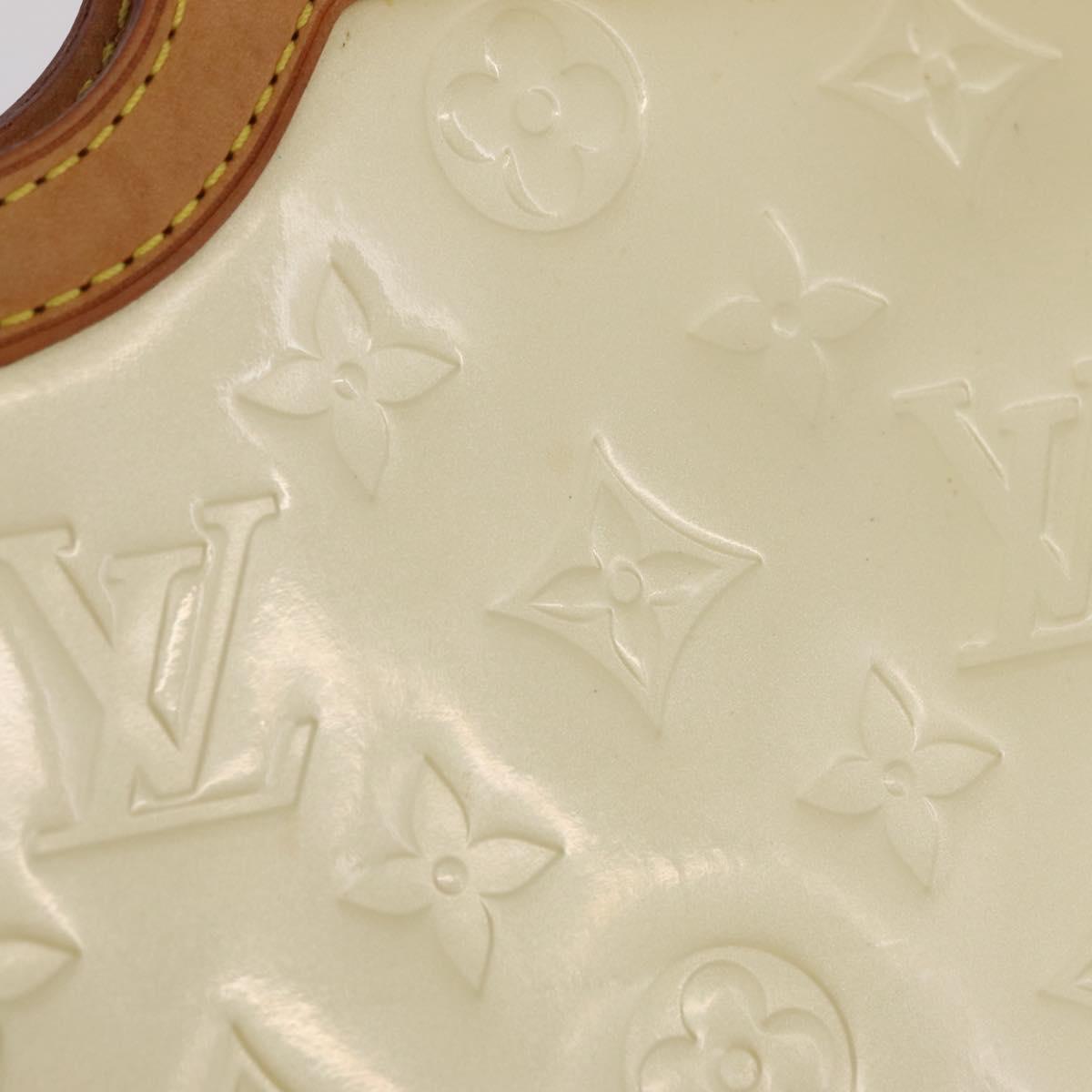 LOUIS VUITTON Monogram Vernis Roxbury Drive Hand Bag Perle M91374 Auth 207535A