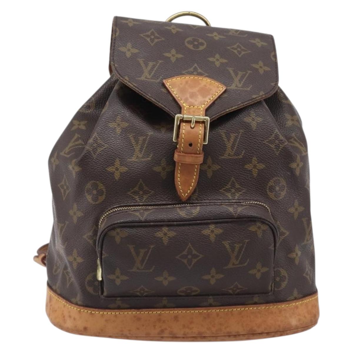 LOUIS VUITTON Monogram Montsouris MM Backpack M51136 LV Auth 207543